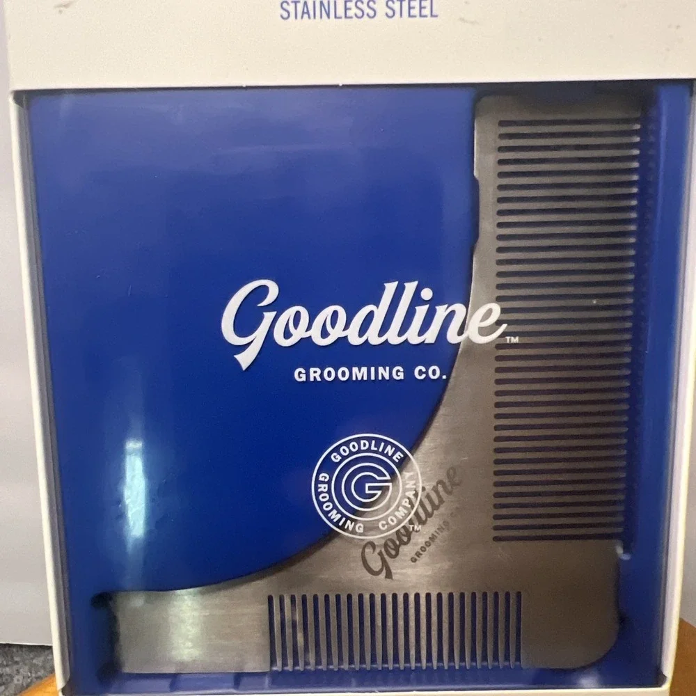 Goodline Grooming Company 2-In-1 Stainless Steel Beard Trimming Guide